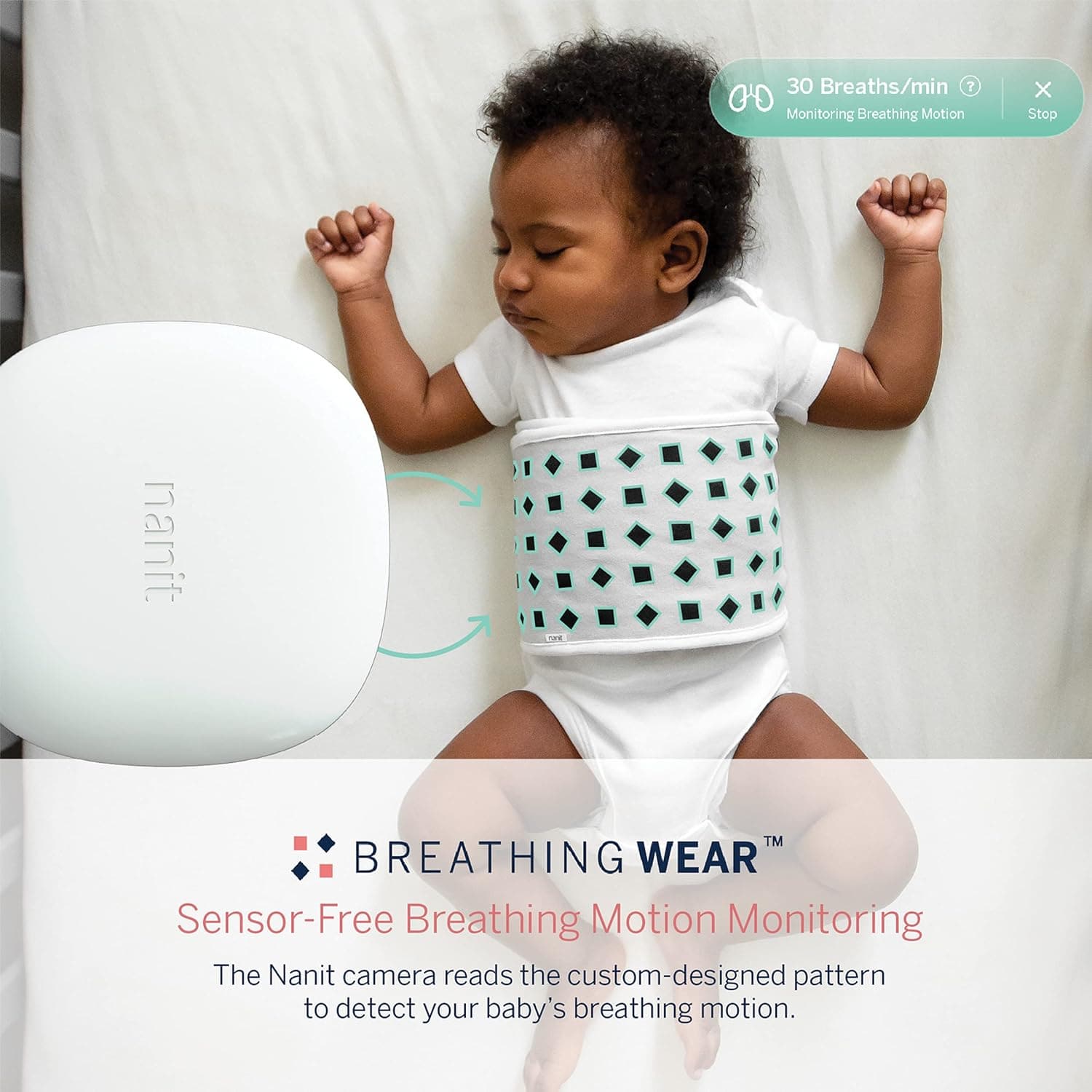Buy Nanit,Nanit Pro Complete Baby Monitoring System Bundle – Includes 1080p Over The Cot Camera, Travel Multi-Stand, Breathing Wear Band - Tracks Newborn Sleep and Breathing Motion Sensor-Free - Night Vision - Gadcet UK | UK | London | Scotland | Wales| Near Me | Cheap | Pay In 3 | Baby Monitors